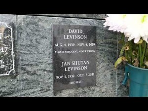 Actress Jan Shutan Grave Mount Sinai Memorial Park Los Angeles California USA December 22, 2022