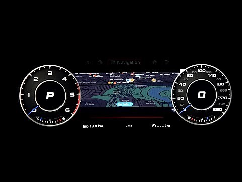 VW Passat B8 AS-791E Virtual Cockpit (AID) UI screens/functions review