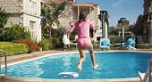 Children having fun at swimming pool, Concept for family's summer...