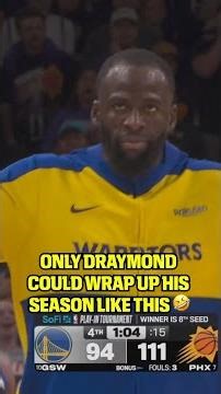Draymond Green wraps up his season like this… ejected 🤣 | #NBA