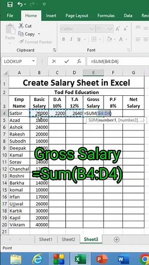 Create Salary Sheet in Excel | Easy Payroll Tips & Tricks