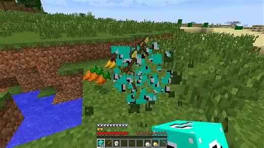 Minecraft mod: Lucky Block azul mod (muito mais itens e mobs bizarros) Lucky Block blue mod