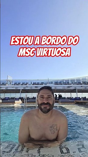 Assim começou o dia aqui a bordo do MSC Virtuosa na Noruega
