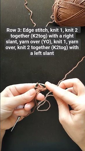 Knitting a lace pattern part1 #knitting