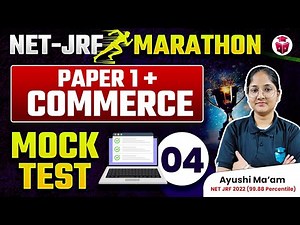 UGC NET Dec 2024 Paper 1 & Commerce Mock Test | UGCNET Commerce Important Questions Ayushi Ma'am