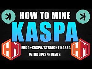 How To Mine KASPA | ERGO+KASPA, Direct KASPA, Windows/HiveOS