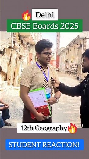 Geography Class 12 Exam Student Reaction 😱🔥 | Delhi #cbseboardexam2025 #class12boardexam