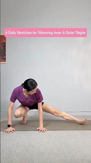 4 Easy Daily Stretches to Prevent Thick Inner & Outer Thighs and Keep Legs Slim