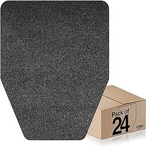 Urinal Mats 24 Pack, Eliminating Bathroom Odor Urinal Floor Pads, Water Absorption Splash Mat, Commercial Pee Pad for Men's Restroom