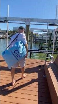 Deflating and packing away Sebba Shade