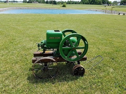 3 HP John Deere "Hit and Miss engine" For Sale