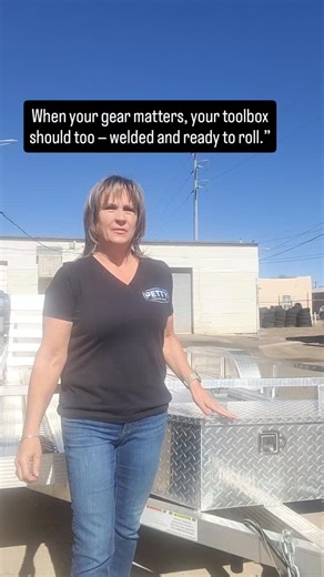 From loose tools to locked and loaded  This trailer’s got a welded toolbox that’s ready for the long haul. | Petty Trailer Sales | Facebook