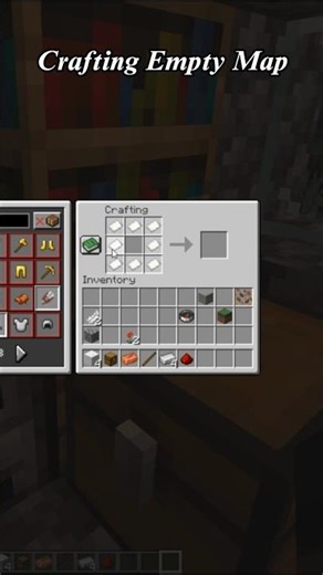 Crafting Empty Map in Minecraft #shorts #minecraft