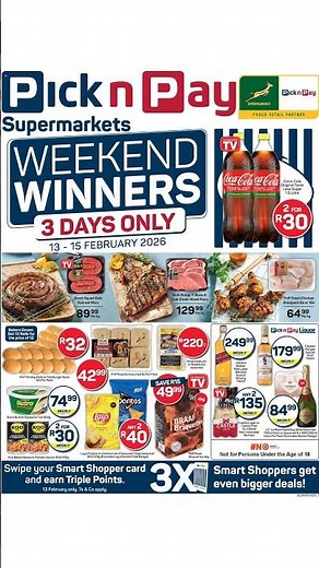 Pick n Pay - Weekend Specials 13/02 - 15/02