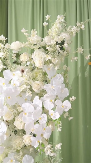 Wedding Arch Floral Party Stage Floor Flower Display#wedding #flowers #handmade #dance #rose