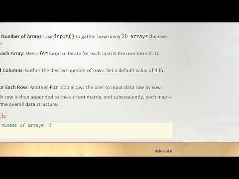 Creating More Than One 2D Array in Python: A User-Input Guide
