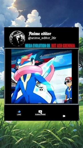 Mega evolution is ok but ash greninja💀 #shorts #pokemon #anime