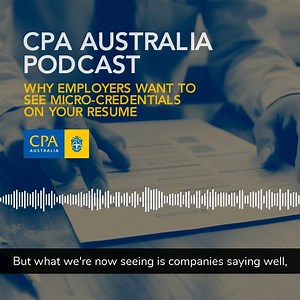 As workplaces constantly evolve and adapt to shifting consumer demands, employers are now looking for specialised skills, in addition to tertiary qualifications, to fill the skills gap. In this podcast episode, Simon Eassom, Executive General Manager Member Education, CPA Australia, discusses how having a micro-credential on your resume demonstrates specialised skills that employers can trust. Listen now: https://bit.ly/3frugzl #CPAMicrocredentials | CPA Australia
