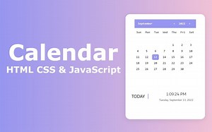 使用 HTML, CSS 和 JavaScript 制作日历