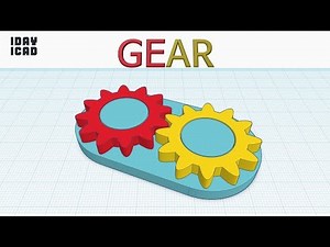 [1DAY_1CAD] GEAR (Tinkercad : Know-how / Style / Education) [STL Download]