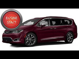 Open and Start push-button start model Chrysler Pacifica with a dead key fob battery.