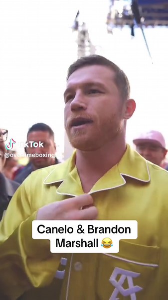 Brandon Marshall had to know what cologne Canelo was using 😭 (via @I AM ATHLETE) #caneloalvarez🇲🇽 #caneloalvarez #canelo #canelocharlo #boxing