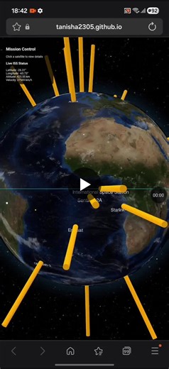 #javascript #threejs #webdevelopment #3dgraphics #datavisualization #spacetech #frontenddevelopment | Tanisha Ray