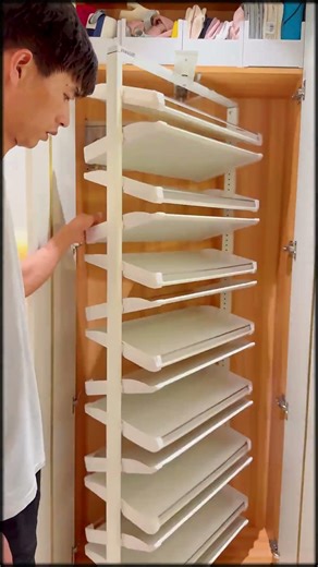 This Pull Out Rotating Shoe Rack Solves a Closet Storage Problem Most Homes Ignore #interiordesign