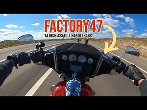 Harley Davidson Street Glide, Custom 14" inch Factory 47 Assault Bars, Motovlog Review