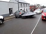 Police chase mysterious 'Alien' UFO spotted hovering streets