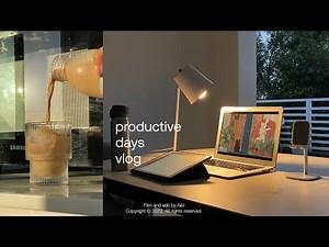 productive vlog 🍀: organizing my life, finals, coffee, notion tour!