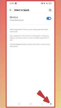 select to speak setting | select to speak shortcut accessibility button #shorts