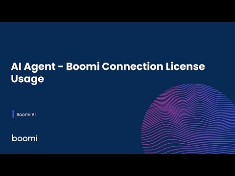 AI Agent Boomi Connection License Usage