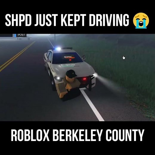 SHPD JUST KEPT DRIVING 😭 Berkeley County #roblox #robloxshorts #berkeleycounty #robloxpolice