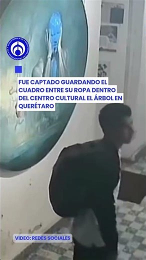 Se lo llevó como si nada: captan robo de obra en pleno museo