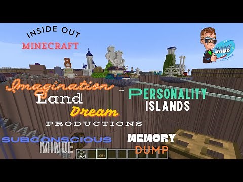 Inside Out Minecraft: Riley's Mind Map, Train of Thoughts & More Adventure!