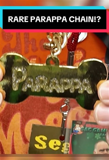 He had a RARE Parappa promo chain! 👀 #parappa #retrogaming #nostalgia