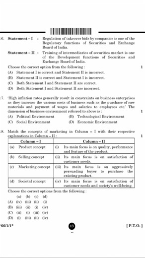 for CBSE students class 12th BST previous year question papers. #exam #commerce #questionpapers