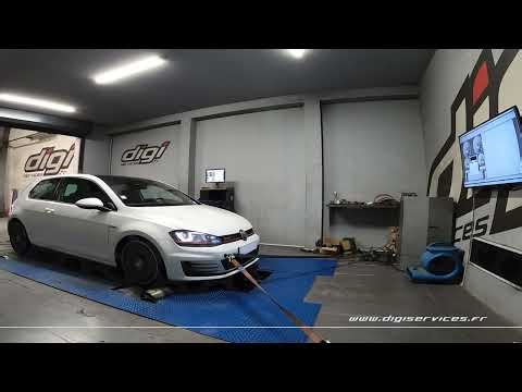 VW Golf 7 GTI PERF 230cv DSG Reprogrammation Moteur @ 290cv Digiservices Paris 77 Dyno