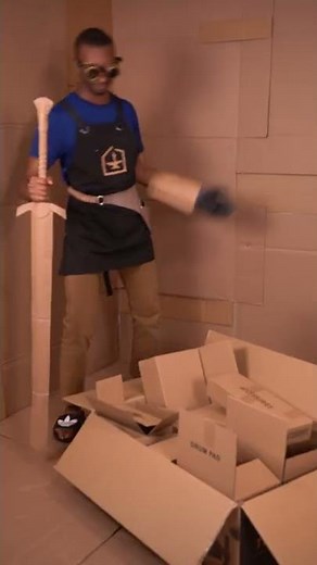 Cardboard suit of armor