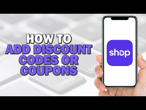 How To Add Discount Codes or Coupons on Shop App (Quick Tutorial)