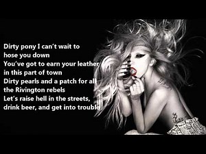 Lady Gaga - Heavy Metal Lover /\ Lyrics On A Screen
