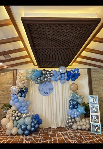🎉 Baby Shower Setup by #thepartyhousepokhara 🎉Shop our Products Online www.partyhousepokhara.com 🎉 DM us for order/inquiries !! #pokharapartyhouse #babyshower #babyshowerdecorations #dahicheura