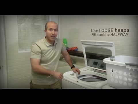 How to properly load your HE washing machine