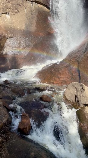 This stunning waterfall was well worth the 12.6 mile round trip hike while climbing 2018 feet in elevation! 05/27/2023 #elkfalls #stauntonstatepark #coloradowaterfalls #hiking #hikingcolorado #coloradohikes #waterfalls #glaciermelting #spring #spinghikes #rockymountains #mothernature