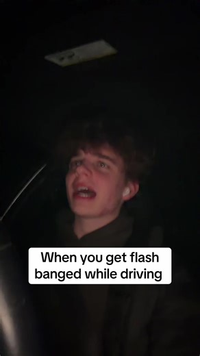 Getting flash banged while driving #funny #relatable #driving #jokes #fyp