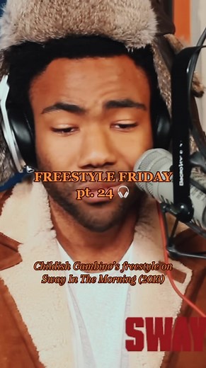 #FreestyleFriday PART 24 🎧 #ChildishGambino spit this one of a kind freestyle over #Drake ‘s “Pound Cake.” He stays so laid back, yet still sharp with his wordplay. One of my favorites 🔥 #rap #fyp #SwayInTheMorning