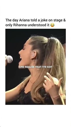 when Ariana told a joke, the audience was silent, only Rihanna understood | Ariana Grande - Problem