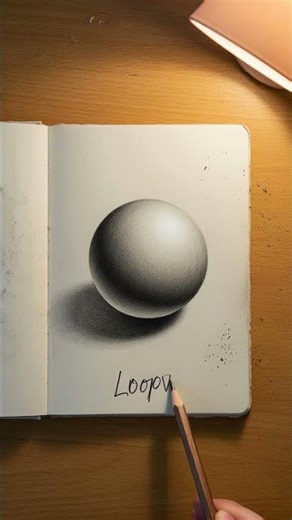 Hyperrealistic AI Graphite Pencil Sphere Study | Classic Value Shading Exercise #graphite #art