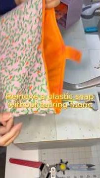 How to remove plastic snap button! #smallbusiness #howto